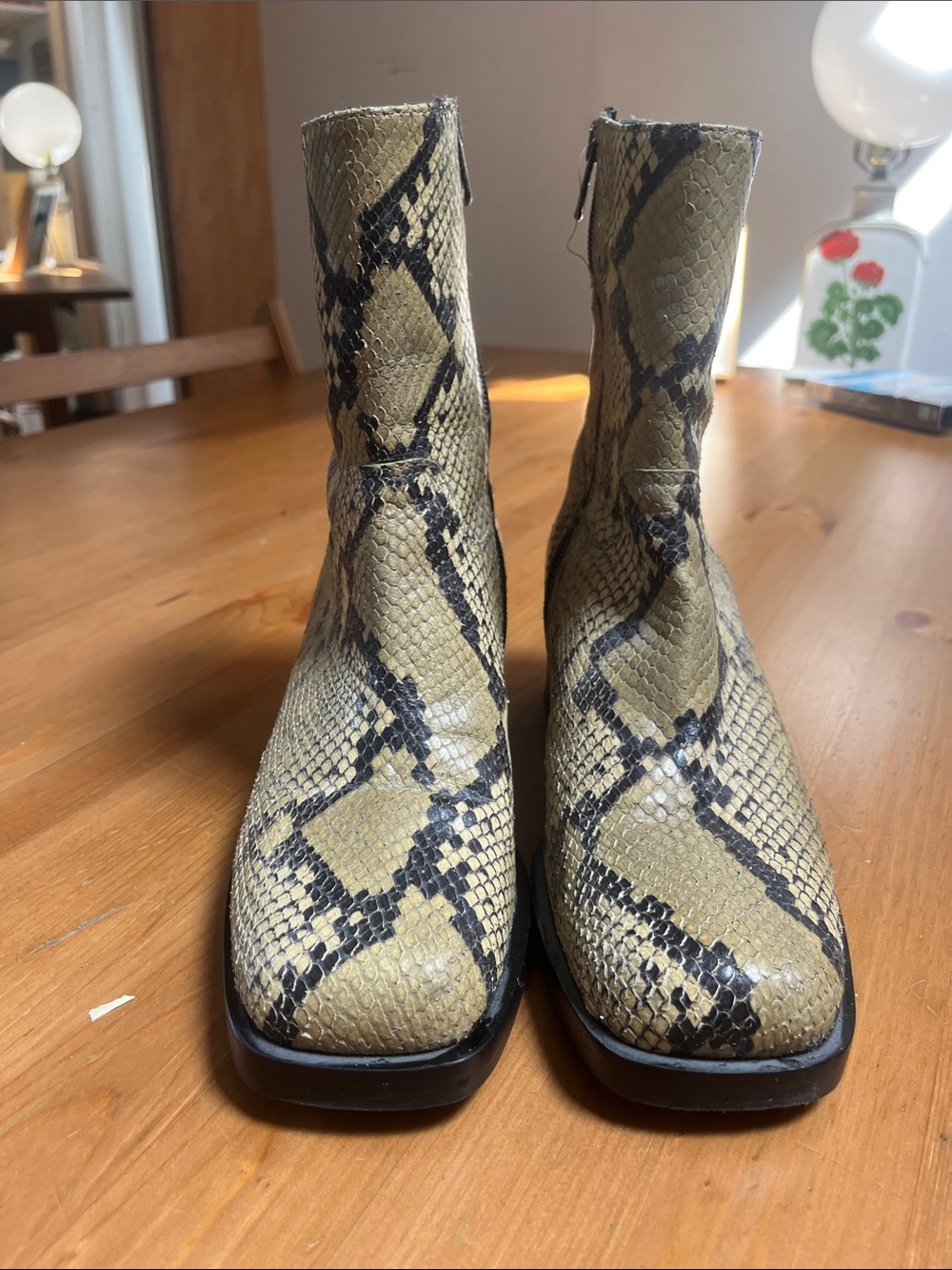 Labucq snakeskin boots
